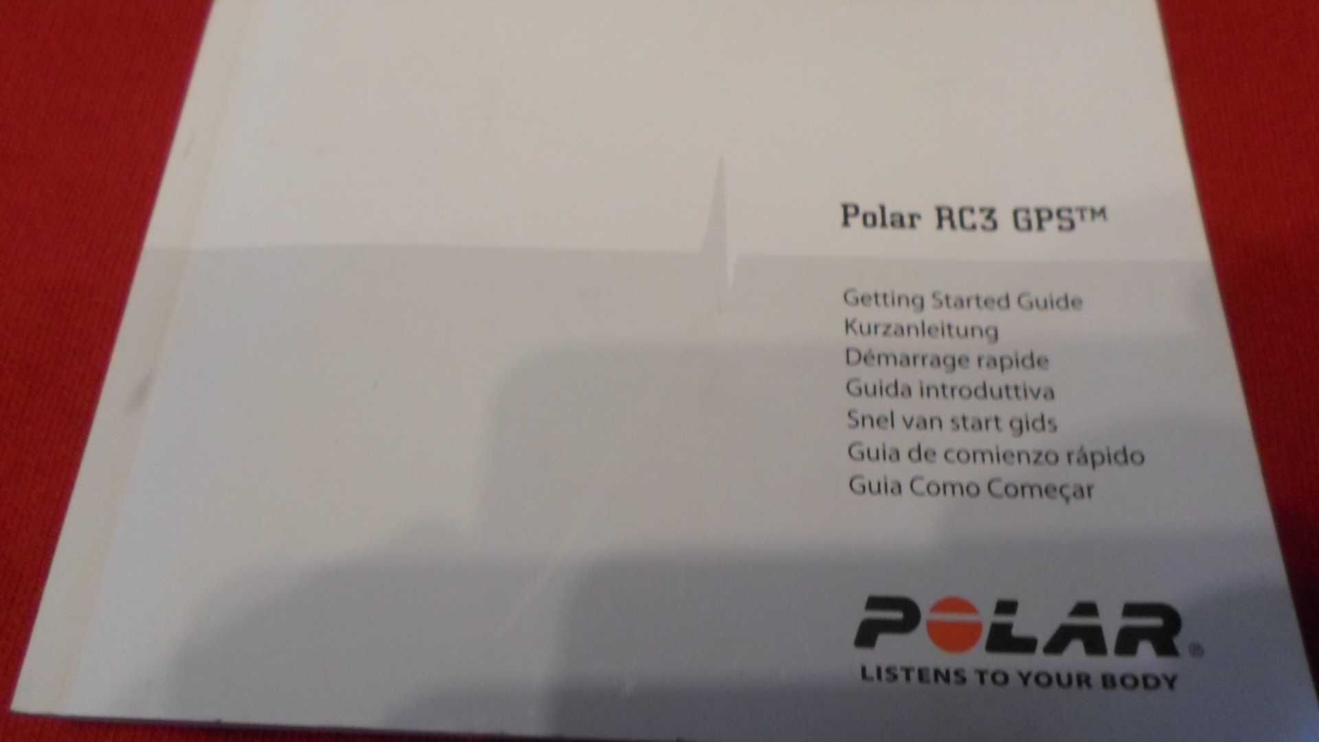 Тільки документація = Polar RC3 GPS фітнес спорт годинник.