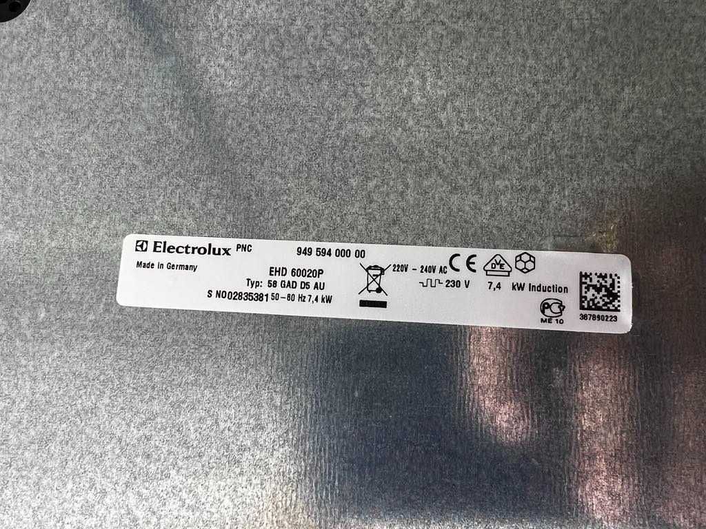 Płyta indukcyjna elektryczna - ELECTROLUX EHD 60020P
