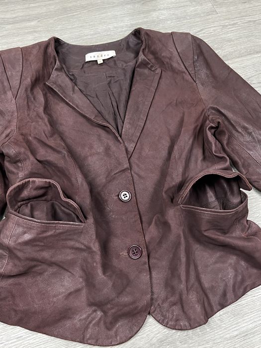 Женский люкс пидажк кожаный Sandro Blazer