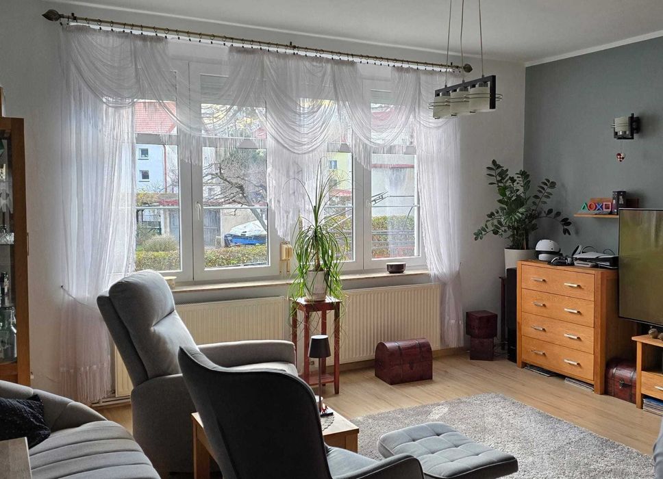 Przestronne 104m2 – mieszkanie bezczynszowe z ogrodem, centrum Nysy