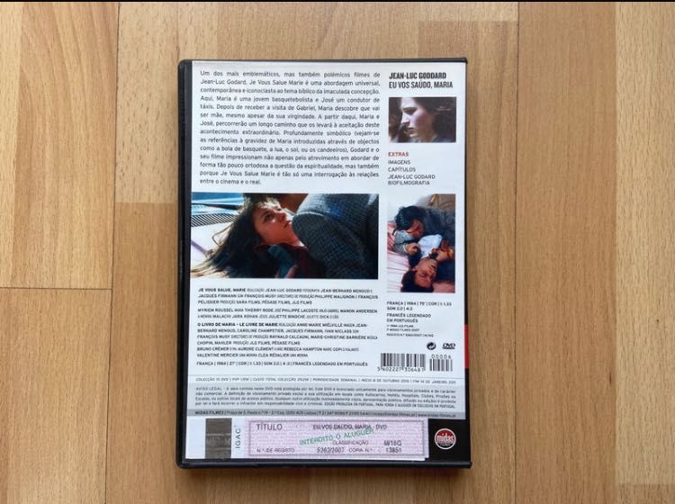 DVD Eu vos saúdo, Maria / GODARD