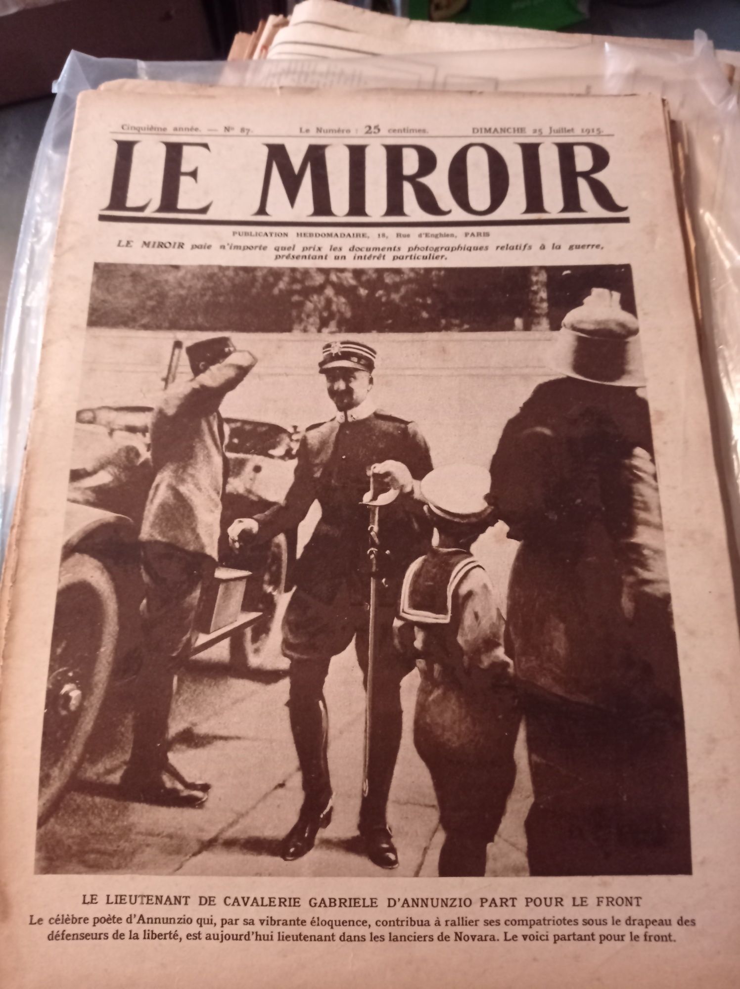 1WW lê Miroir 1916 original