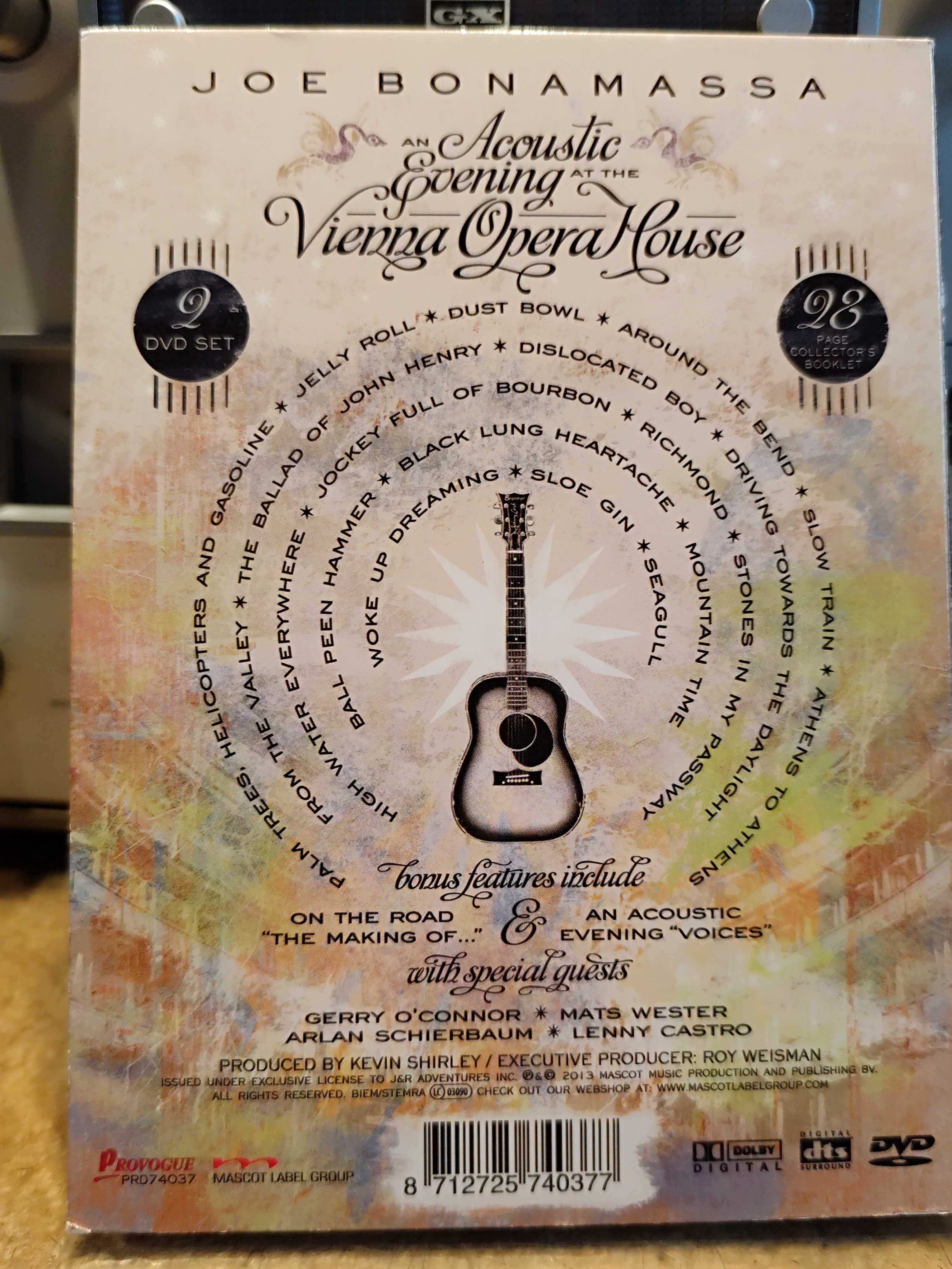 DVD Joe Bonamassa " an Acoustic Evening at the Vienna Opera House"