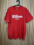 Czerwony t-shirt męski Wilson Padel – rozmiar XL