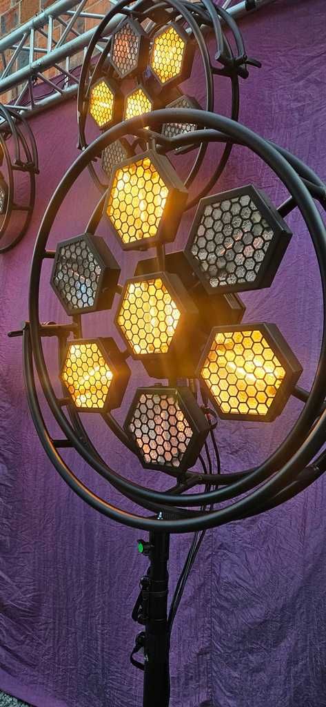 Portman P1 lampy retro żarowe oświetlenie estradowe loft lamp 3szt