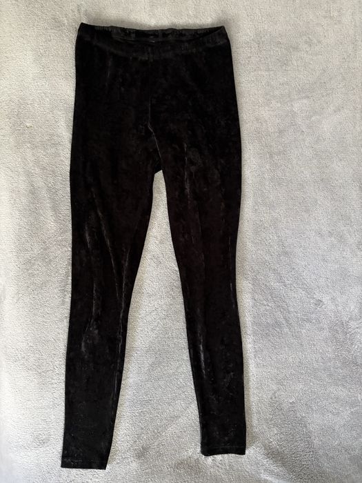 Welurowe legginsy wendsday halloween gothic trad mall goth