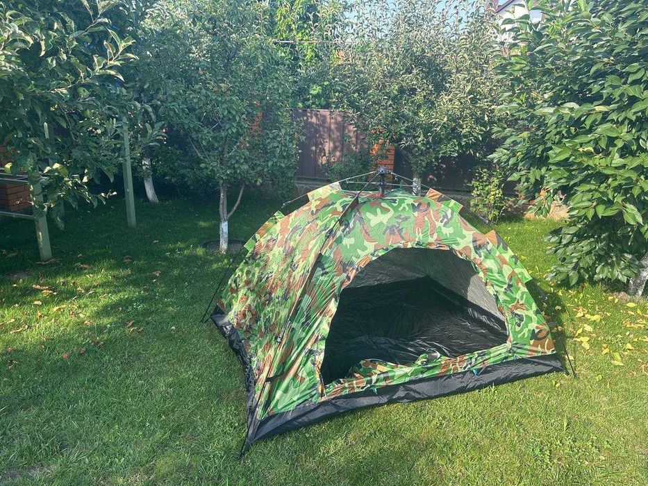 ‼️ Намет туристичний для кемпінгу. Палатка війскова камуфляж хакі ‼️