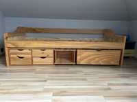 Drewniane łóżko dziecięce Maxima 2 z szufladami 90x200 - sosna