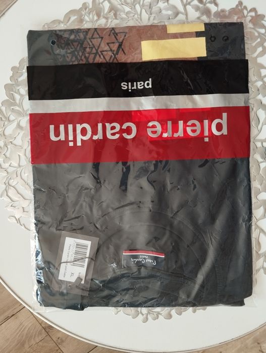 Nowa koszulka t-shirt Pierre Cardin XL Navy Blue bawełna