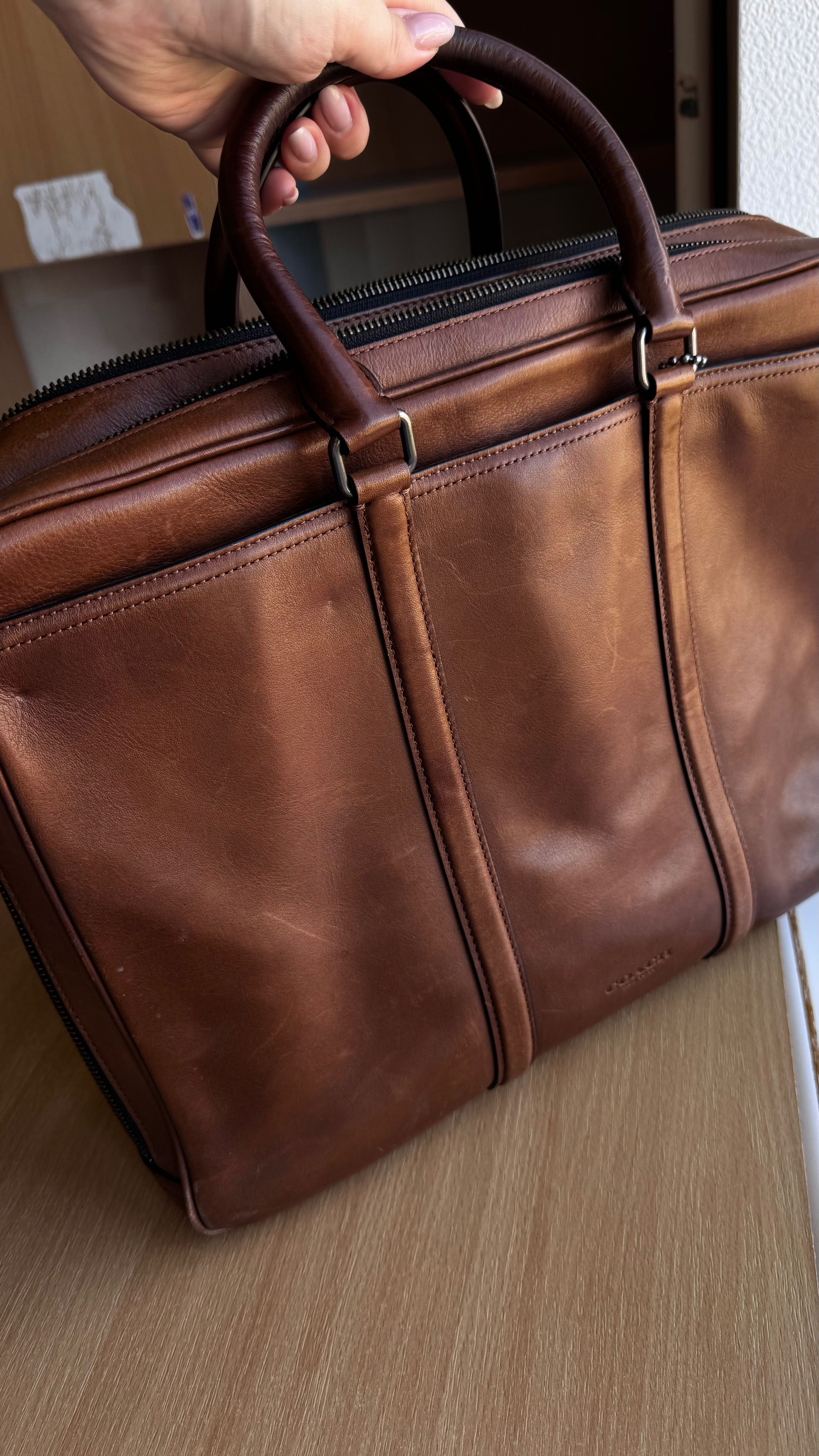 Чоловічий шкіряний брендовий портфель. Coach оригінал