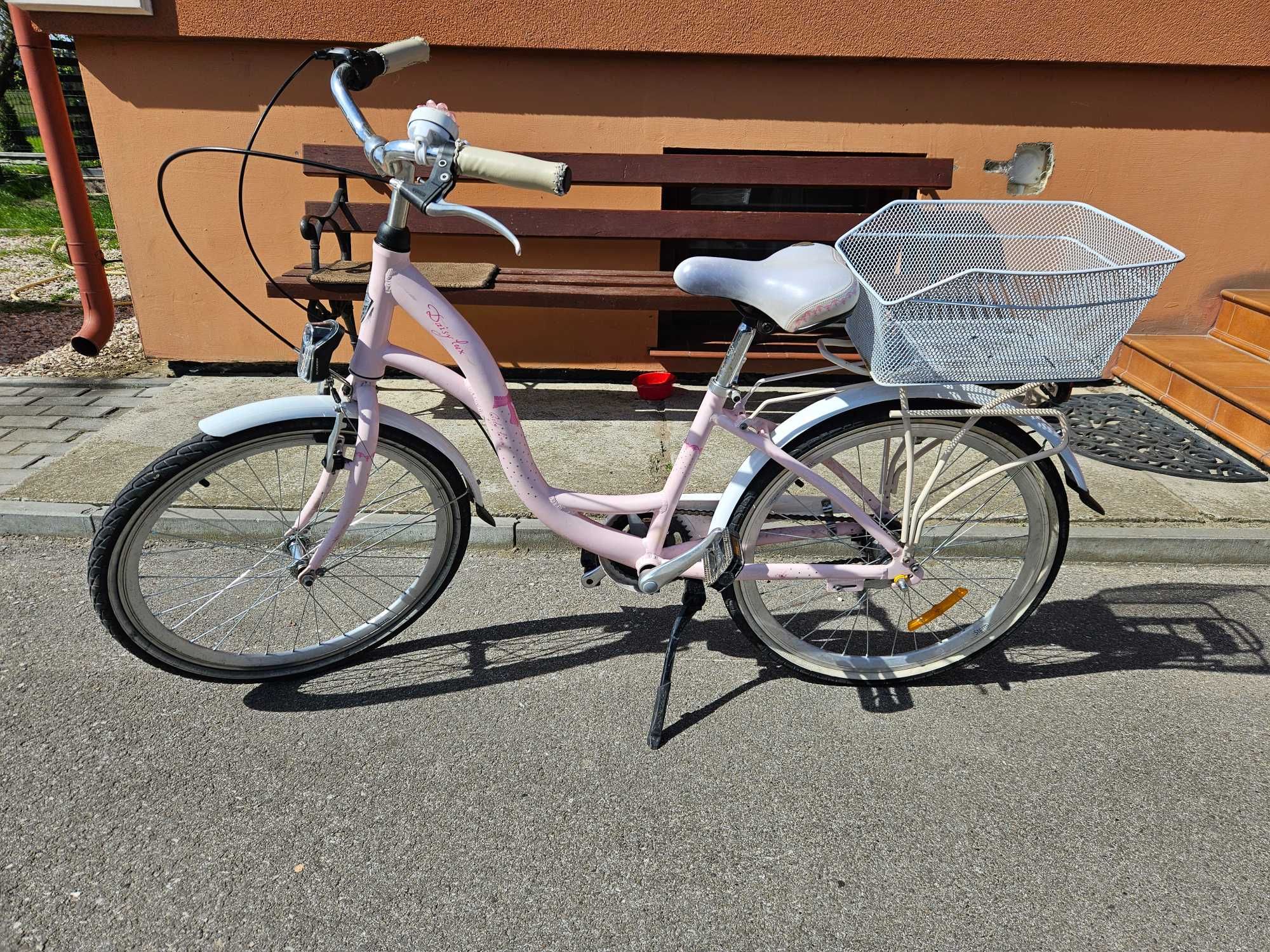 Daisy lux rower miejski dzieciecy kola 24 lekki aluminiowy damski