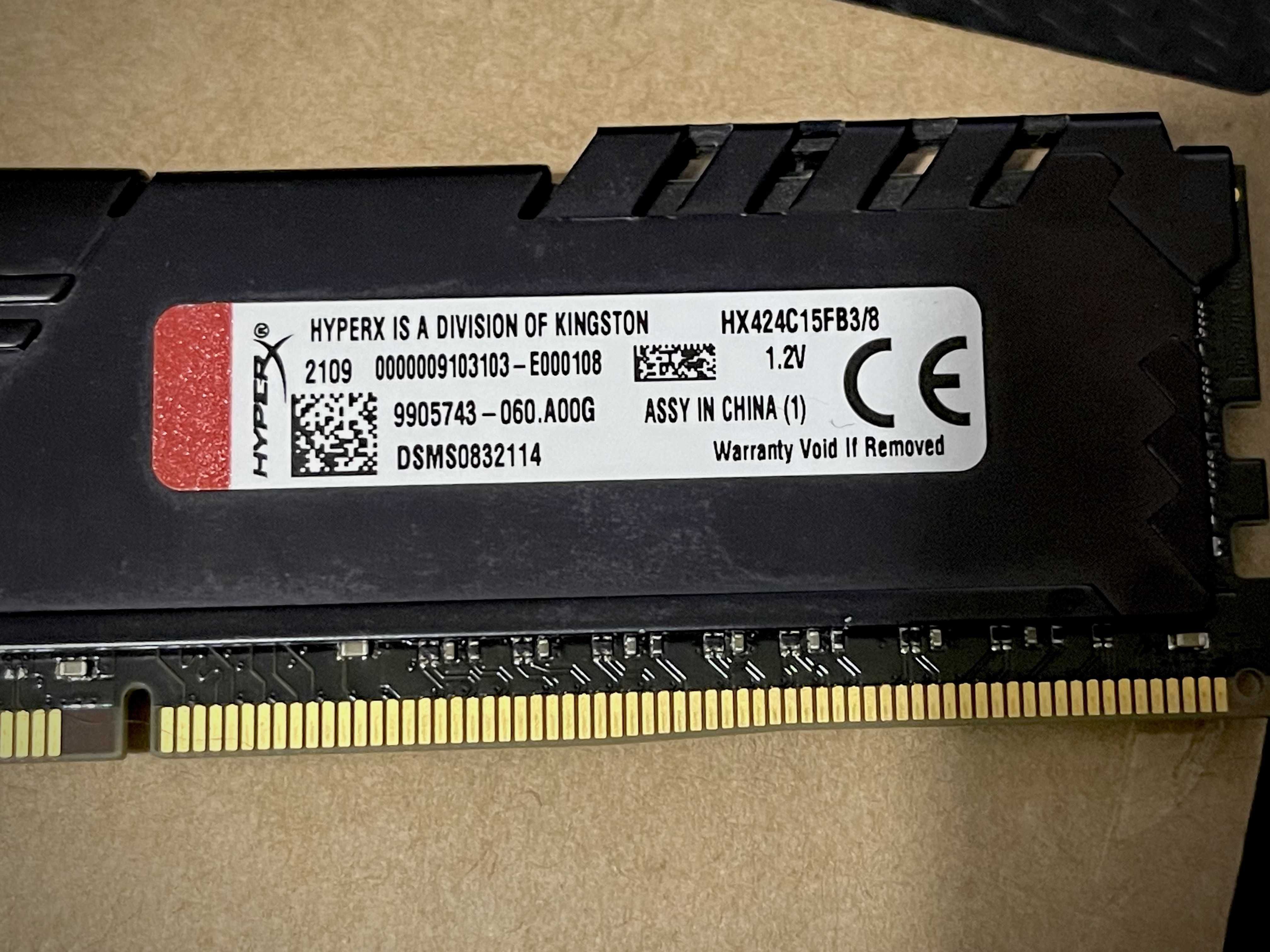 Pamięć Ram HYPER X FURY / DDR4 / 2400MHZ / CL15 / 1x8gb