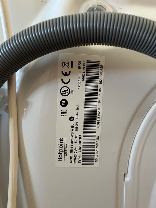 Máquina de lavar roupa Hotpoint Ariston 8kg 1200rpm
