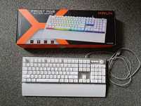 Klawiatura gamingowa krux frost RGB silver-white
