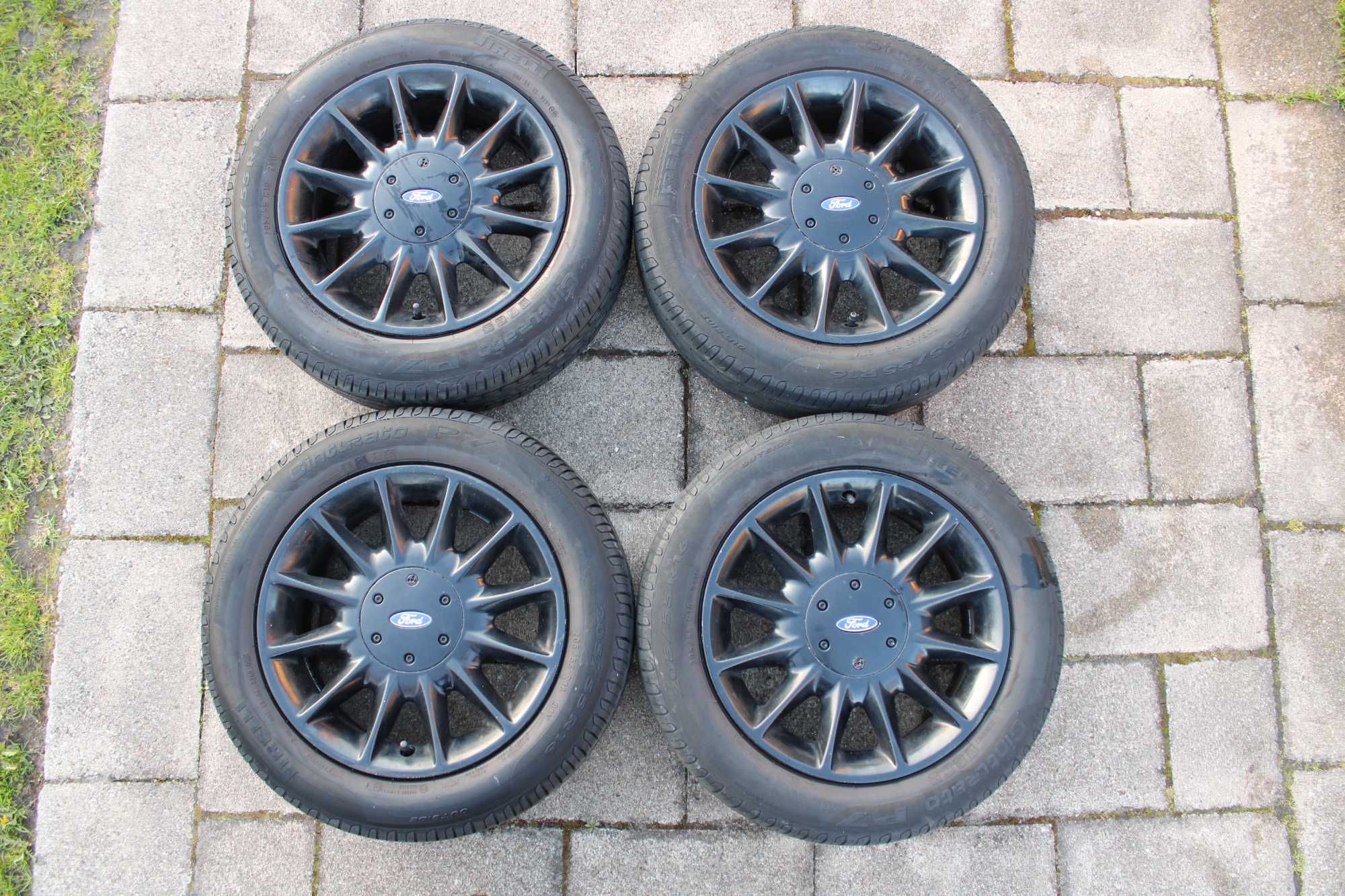 Alufelgi Ford Focus, Fiesta, R16 4x108+opony letnie PIRELLI 205/55/R16