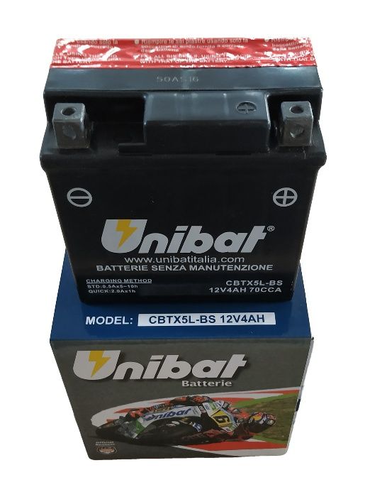 Akumulator Unibat AGM CBTX5L-BS YTX5L-BS ETX5L-BS 4Ah 70A 12V NOWY