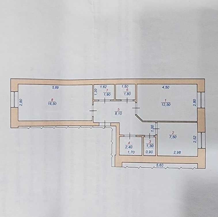 Продаж 2-кімнатної квартири в м.Стебник!!!