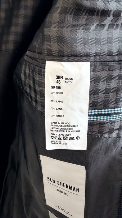 Nowa klasyczna wełniana marynarka