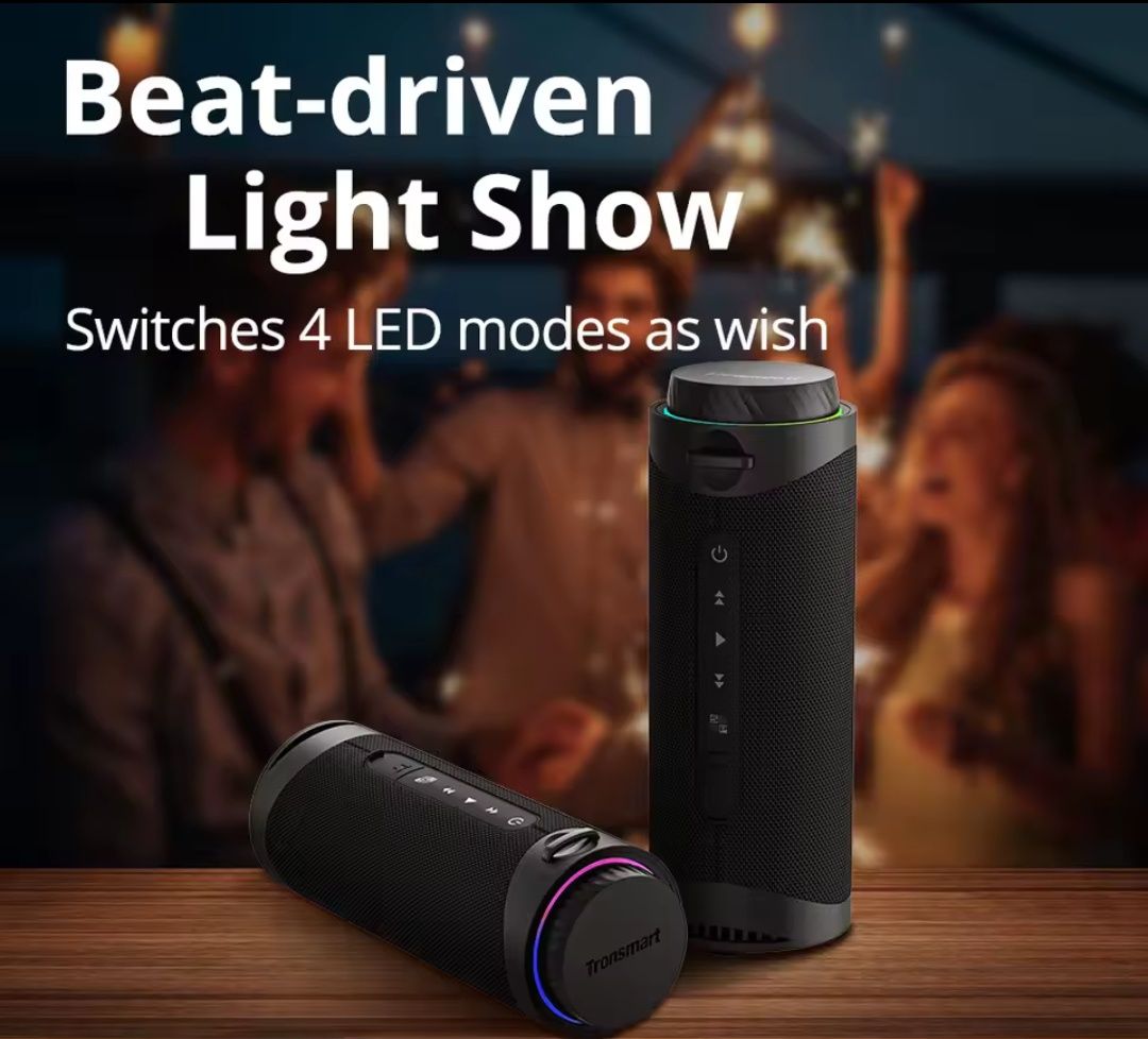 Bluetooth колонка Tronsmart T7 | 30W | 360° звук | LED підсвітка | TWS