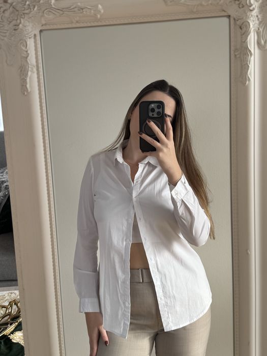 Koszula biala elastyczna