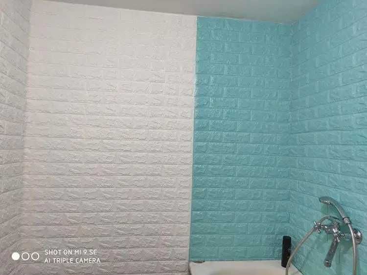 Краща ціна! 3Д Самоклеючі панелі 3D ПВХ, самоклеющиеся панели Бирюза