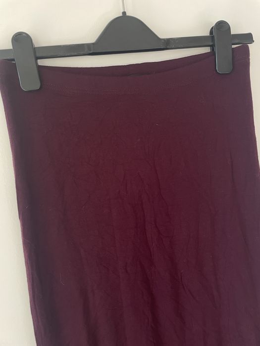 Bordowa spódnica maxi