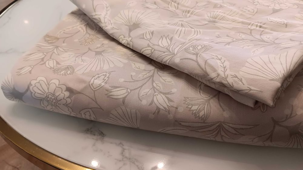 Pościel Livarno 200x220 + dwie poszewki 70x80 beżowa nowa!