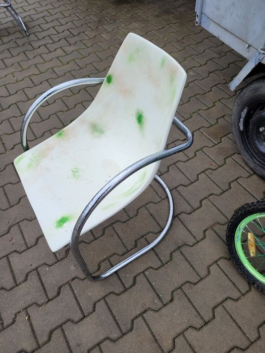 Krzesło fotel w stylu bauhaus lata 70