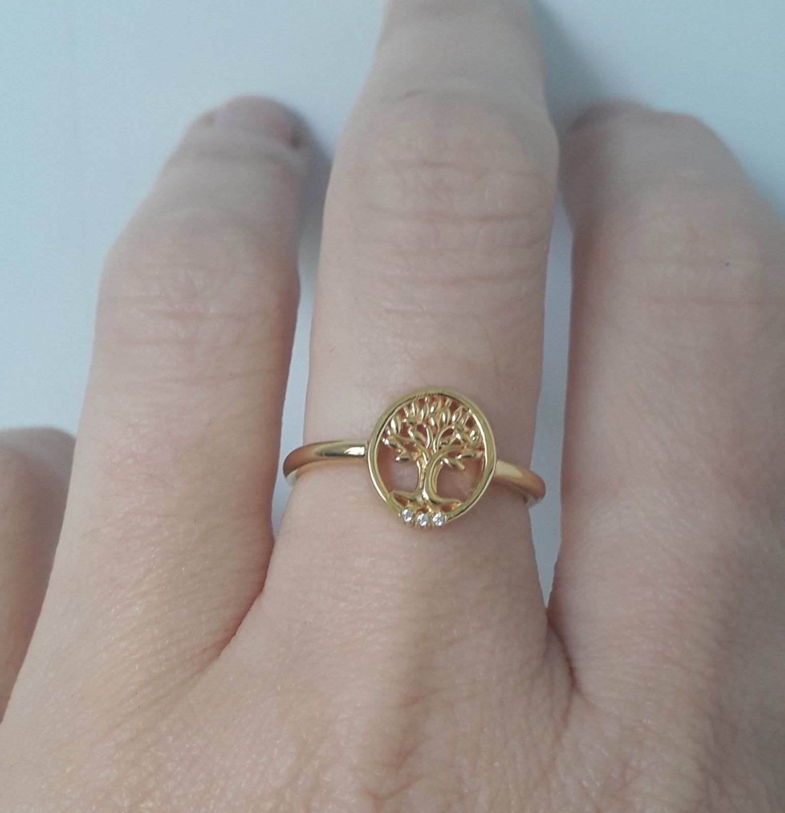 thomas sabo 925 серебро серебряное в позолоте кольцо дерево любви