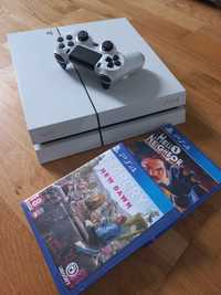 Konsola ps4 FAT 500GB + pad + 2 gry