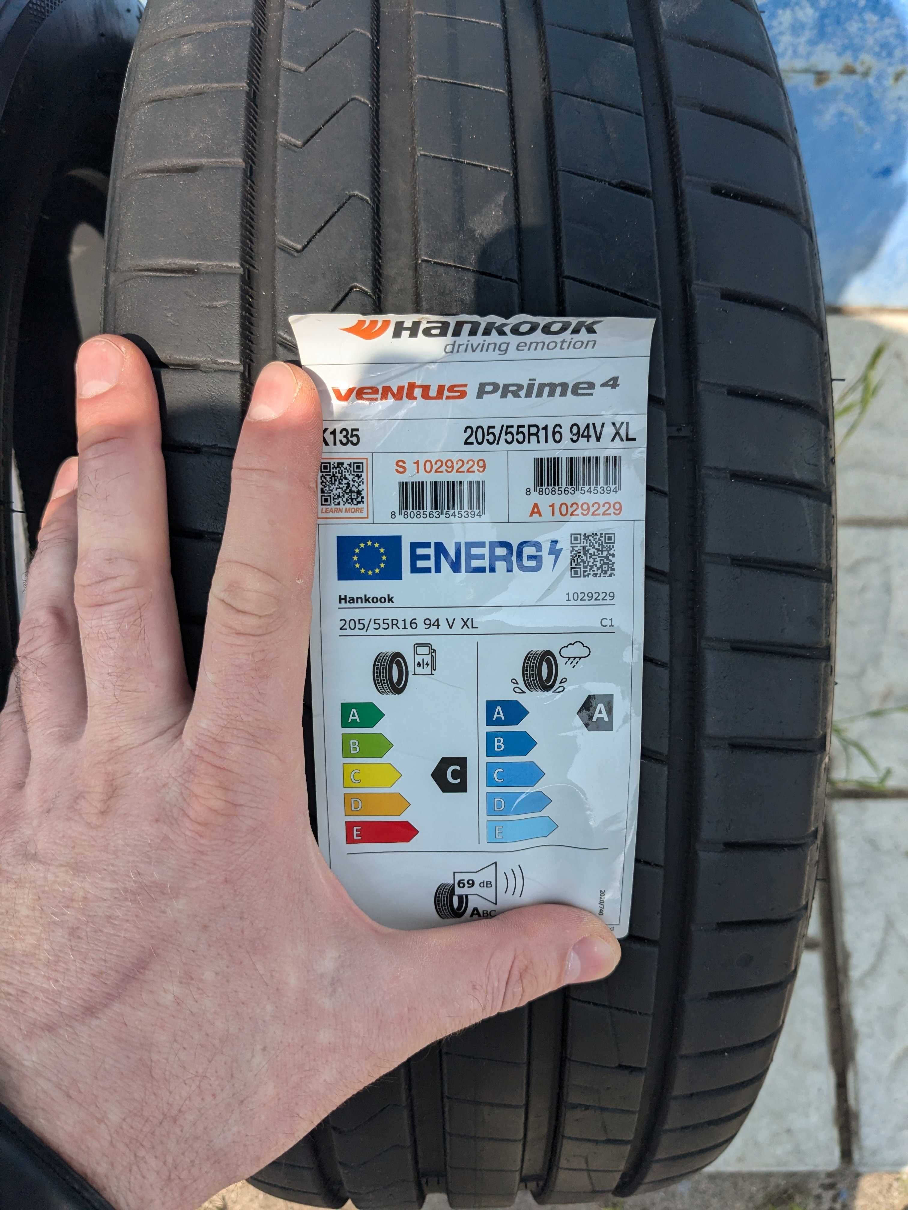 Пара Літні Шини резина літня Hankook ventus prime4 205 55 r16 2023рік