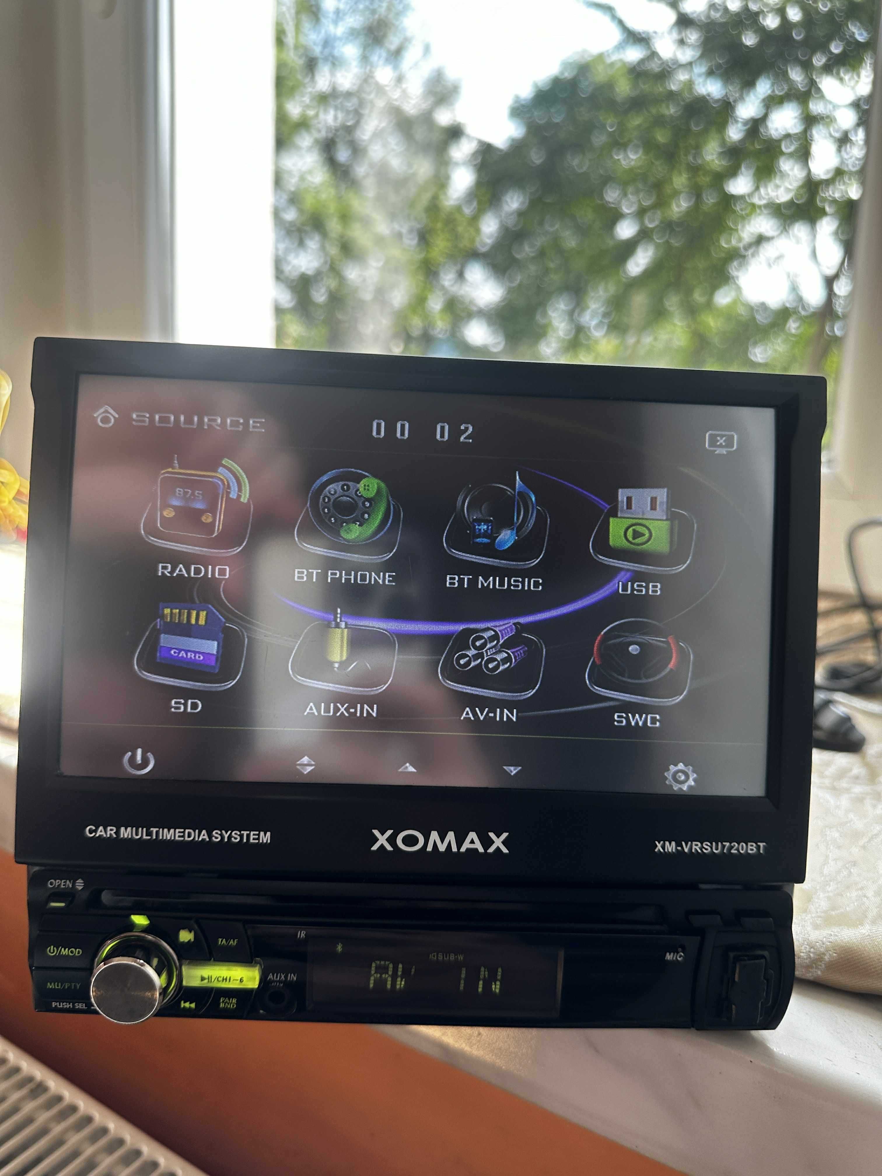 Radio 1 Din Ekran Winda XOMAX XM-VRSU720BT 4X60W USB SD Bluetooth