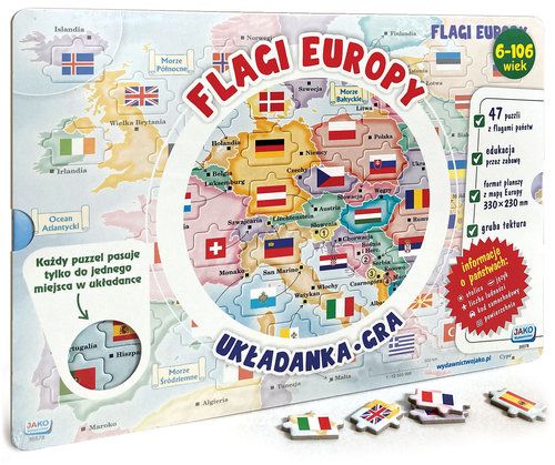 Flagi Europy. Układanka/Gra