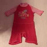 Fato shorty anti UV bebé Rosa Girl Surfer 4-5 anos