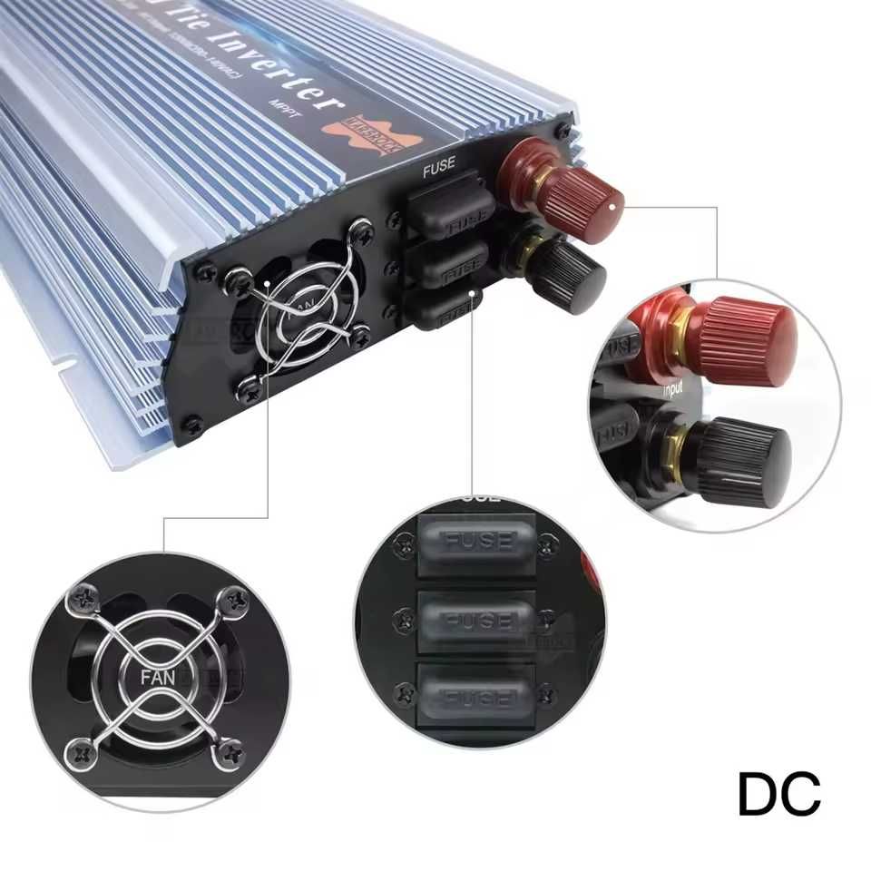 Inversor Grid Tie 1400w 36V (20-50VDC)