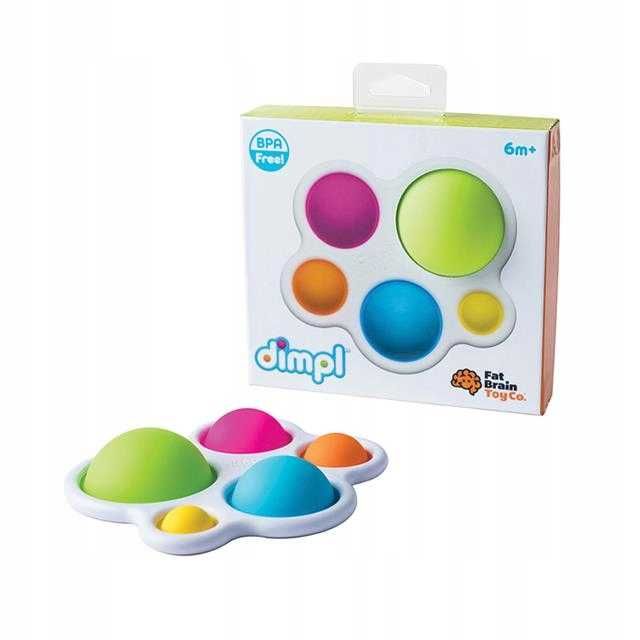 Fat Brain Toys Bąbelki guziczki sensoryczna Dimpl 10m+