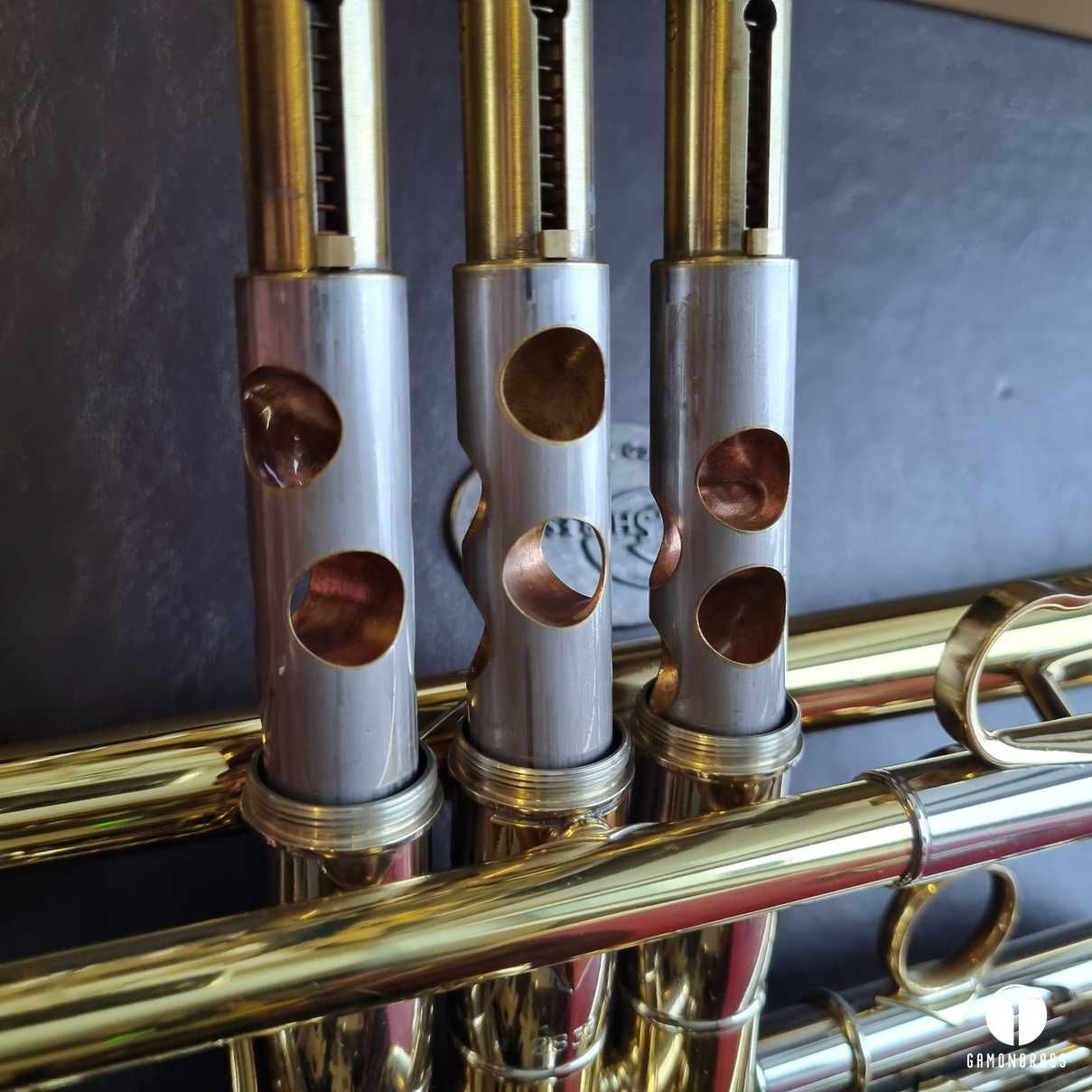 Trąbka Shires  5S C key trumpet 0.462 podwójny futerał GAMONBRASS