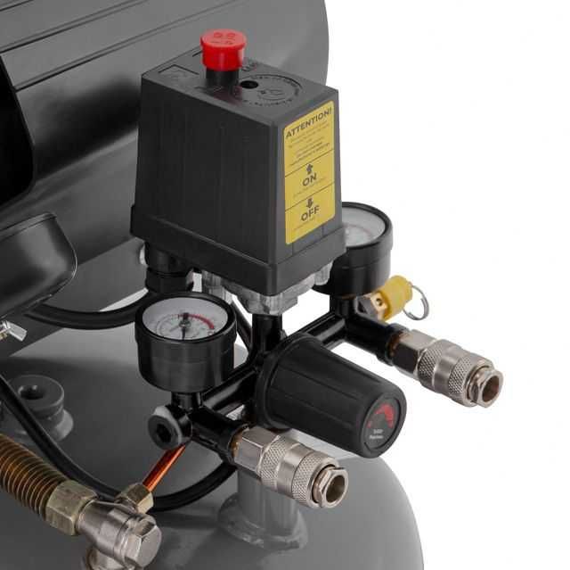 Компресор 80л, 2.2 кВт, 8 aтм, 2 циліндри. INTERTOOL PT-0018.