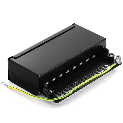 DeleyCON CAT 6a Patch Panel Krosownica 8 Portów