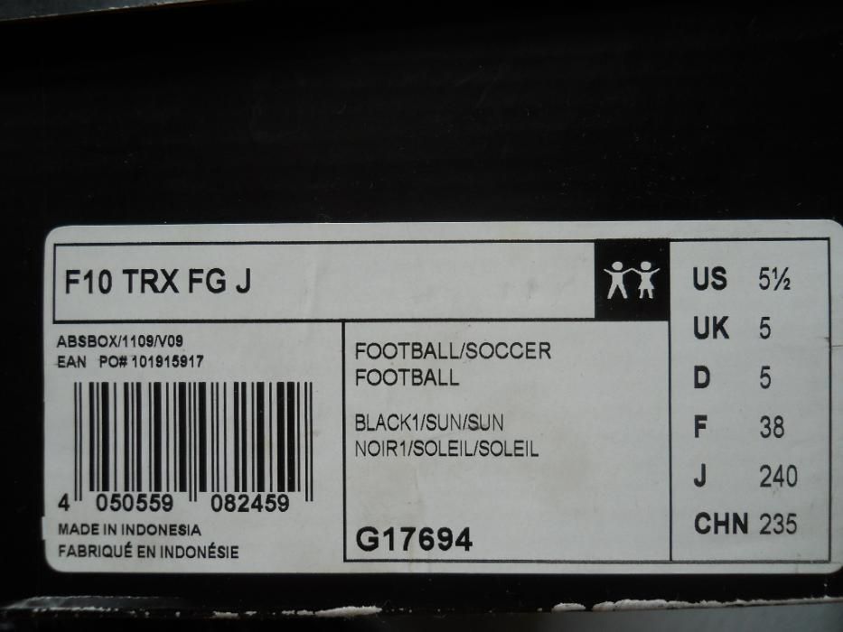 lanki,korki ADIDAS F 5O F 10 TRX FG J