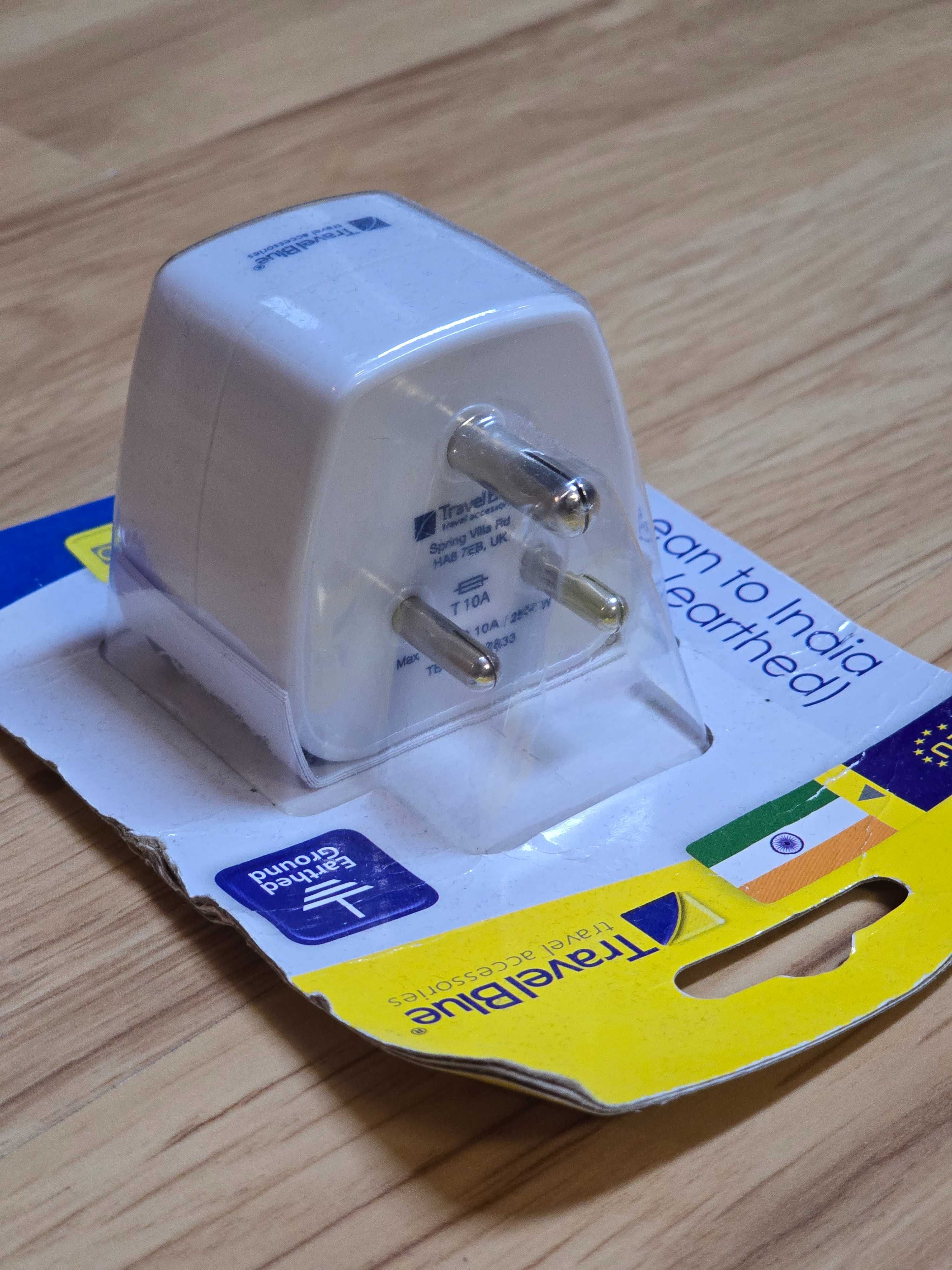Wtyczka - adapter do gniazdka typ D INDIE NOWA - oryginalne opakowanie