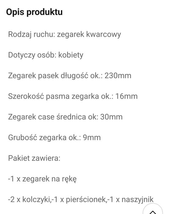 5 szt zestaw bizuterii z cyrkoniami