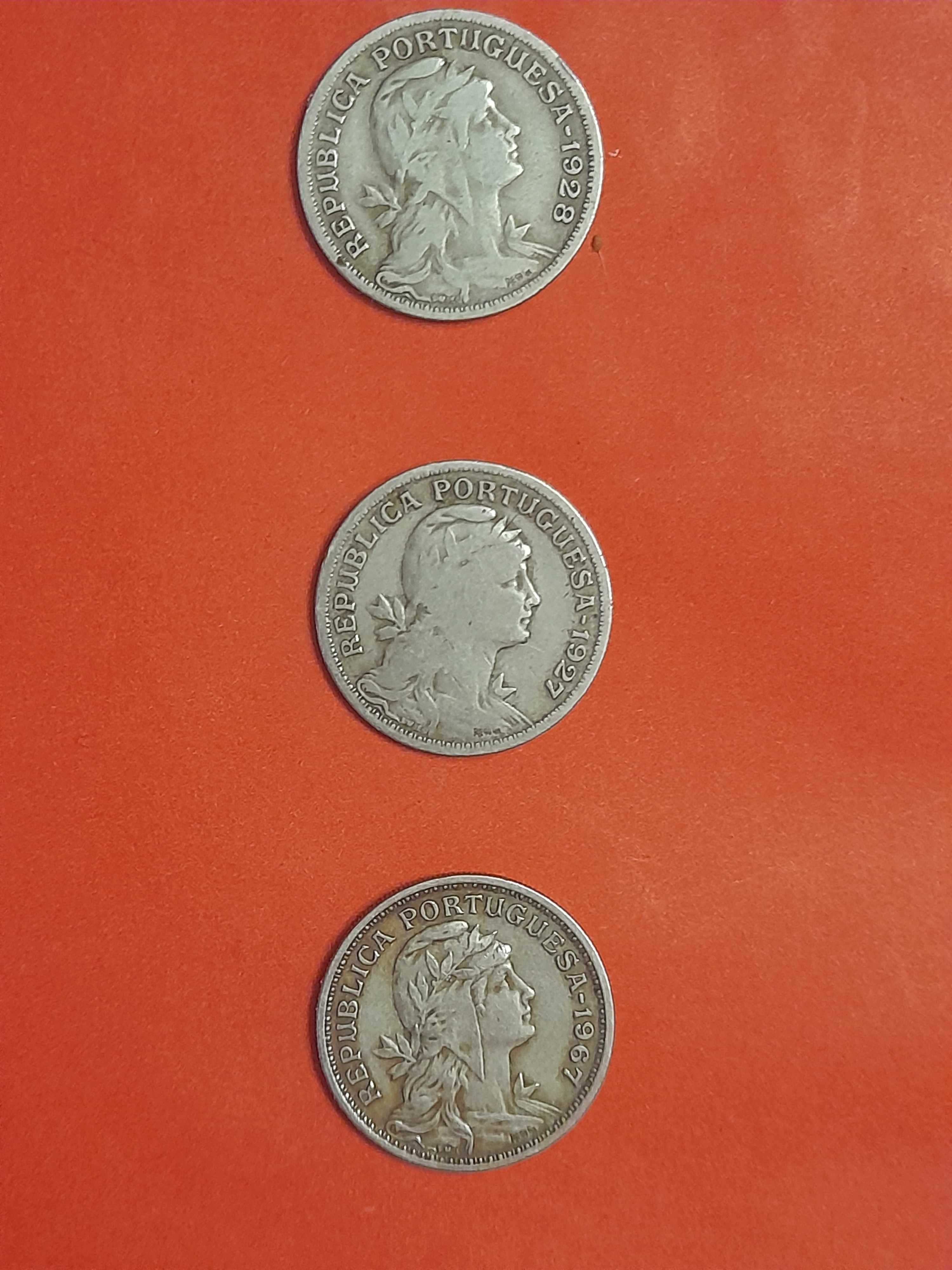 3 moedas de 50 centavos