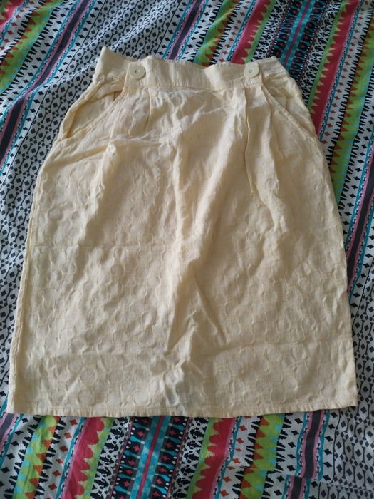 Żółta spódnica 100% bawełna Primark L