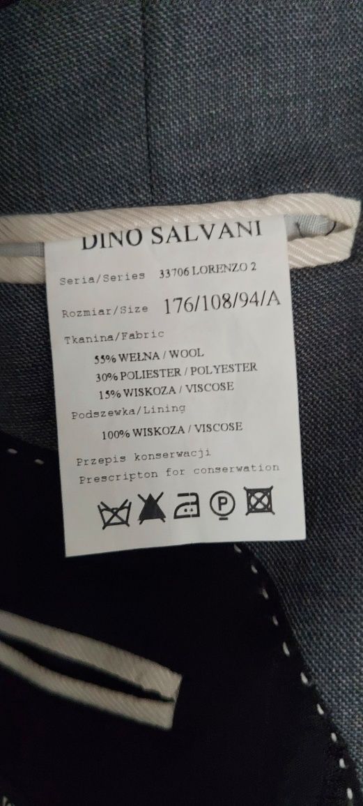 Szary garnitur Marka Dino Salvani