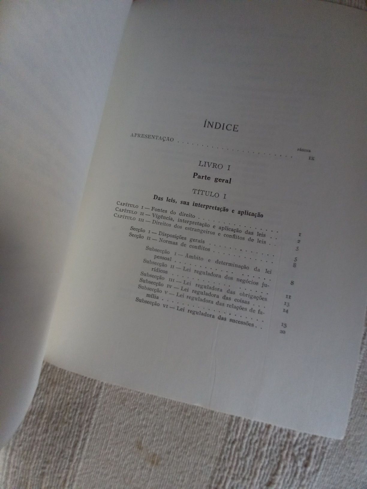 Projecto de Código Civil em 1962