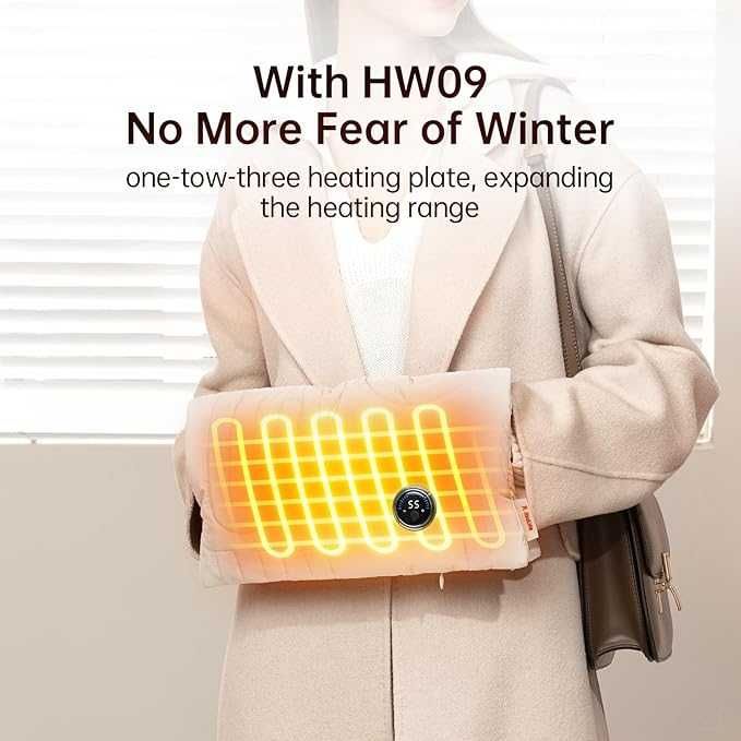 Ogrzewacz termofor podgrzewacz do rąk dłoni z powerbankiem beżowy