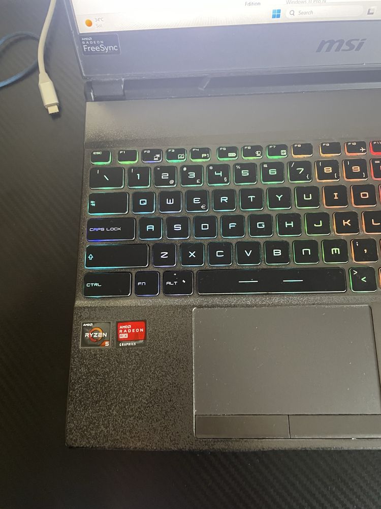Portátil gamer MSI alpha 15 A3DDK