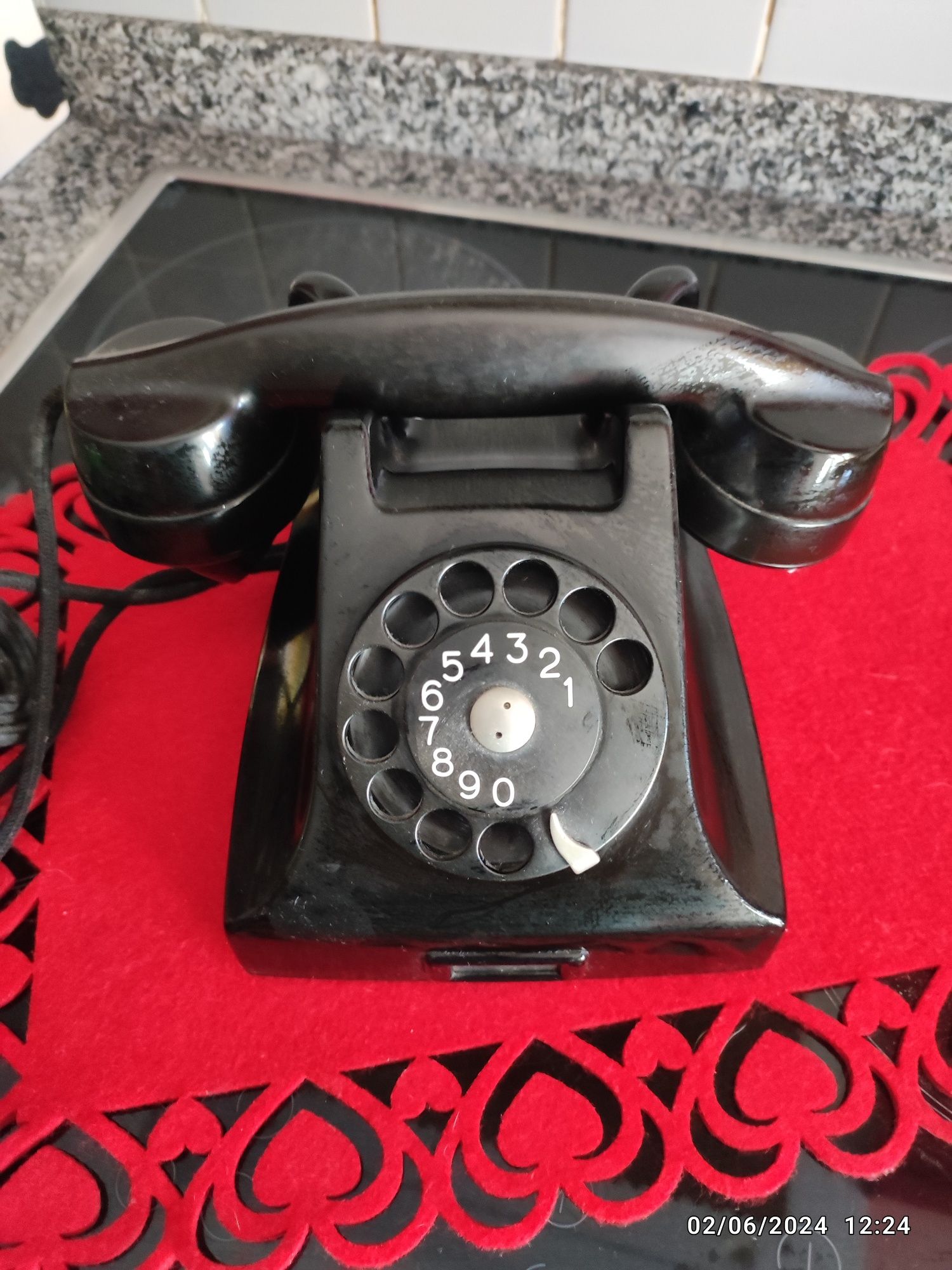 Telefone antigo / vintage de discar da Ericsson
