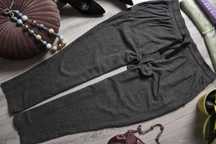 *Avenue* spodnie dresowe dresy grafitowe wysoki stan high waist_44/46